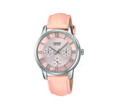 Casio,Women's Watch Analog, Pink Dial Pink Leather Band, LTP-E315L-4AVDF